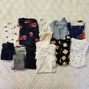 LOT of 16 Winter Newborn Baby Boy Clothes